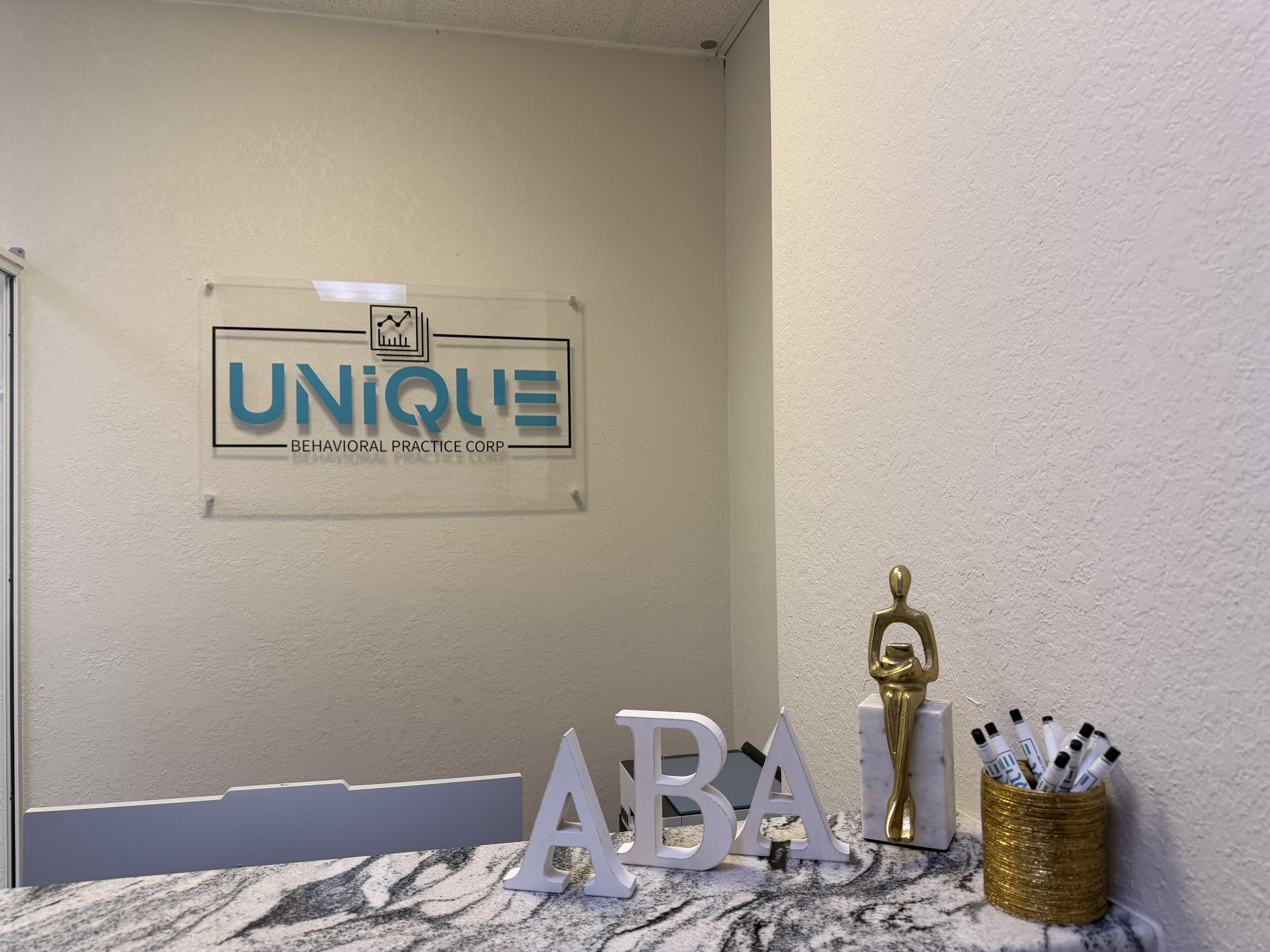 Unique Behavioral Practice Corp reception desk